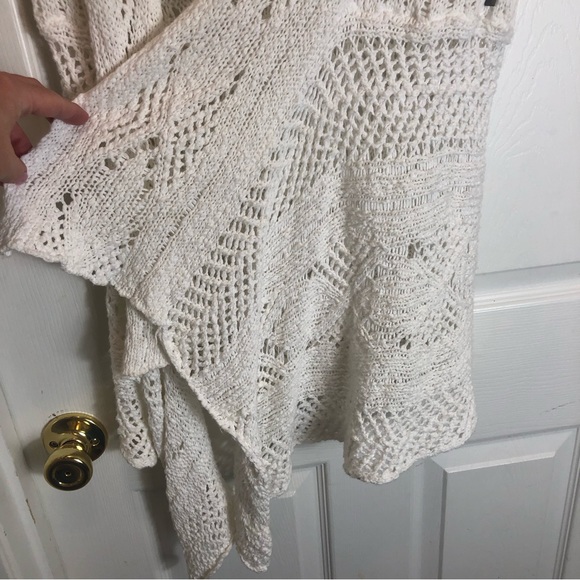 Woolrich Cotton Crochet Short Sleeve Cardigan. Size M - Picture 6 of 8